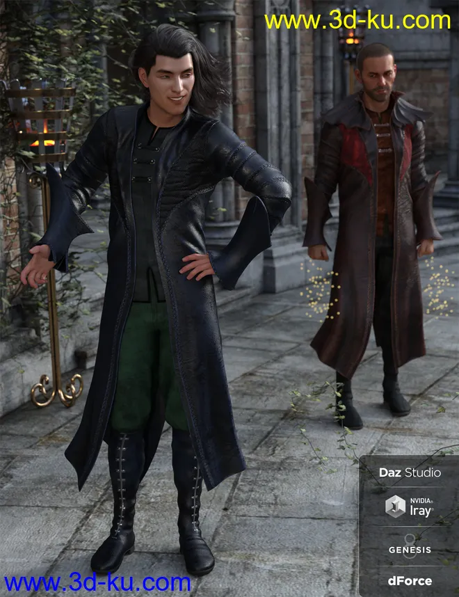 dForce Dragonlord Outfit Textures模型的图片5