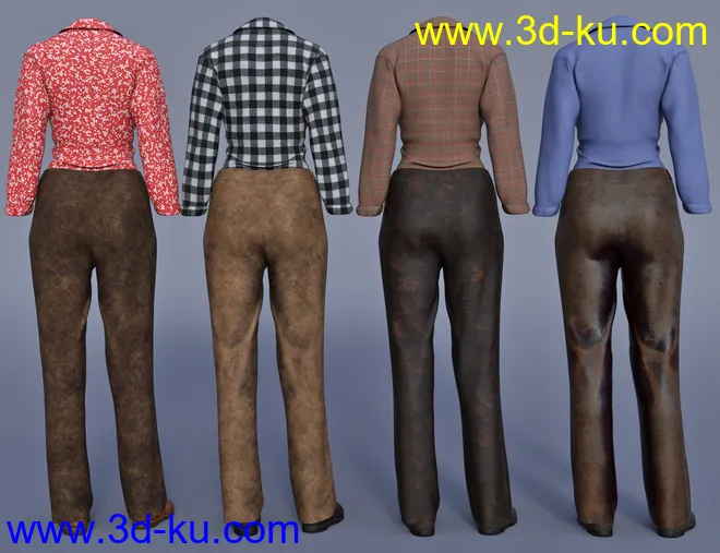 dForce Everyday Cowgirl Textures模型的图片1