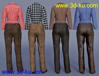 3D打印模型dForce Everyday Cowgirl Textures的图片