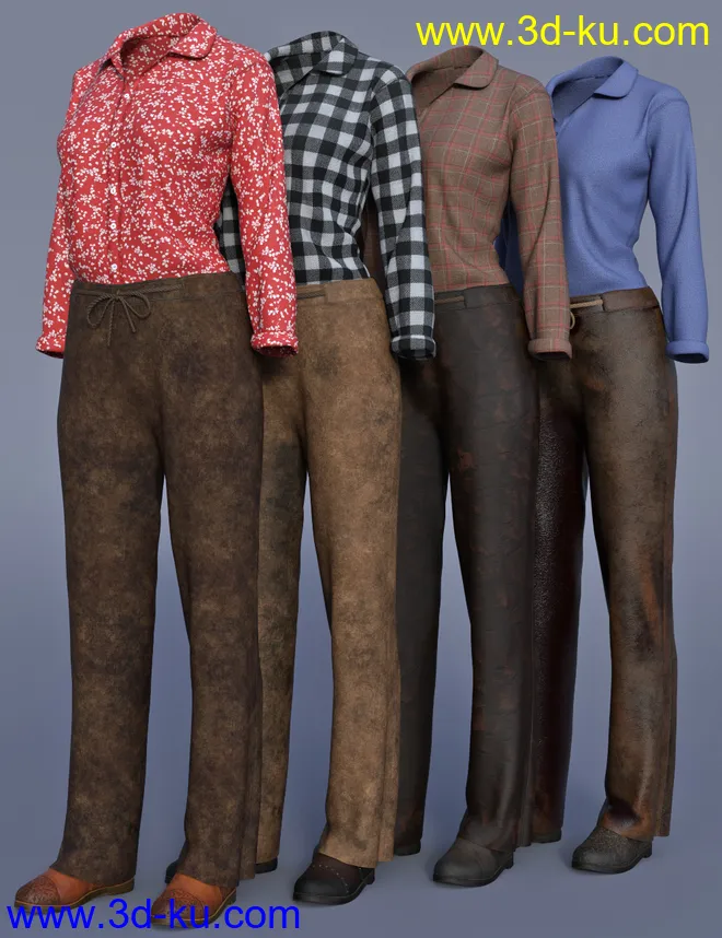 dForce Everyday Cowgirl Textures模型的图片2