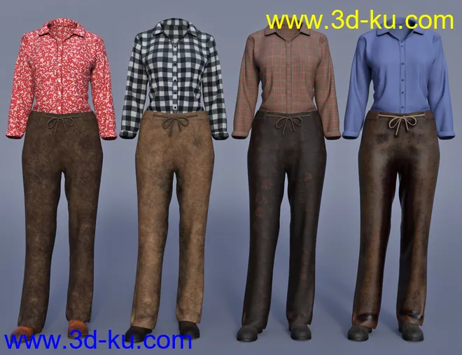 dForce Everyday Cowgirl Textures模型的图片3