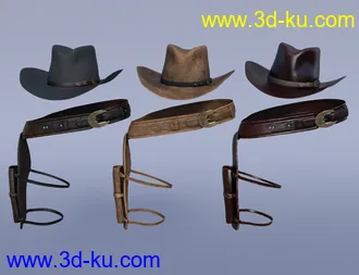 3D打印模型dForce Everyday Cowgirl Textures的图片