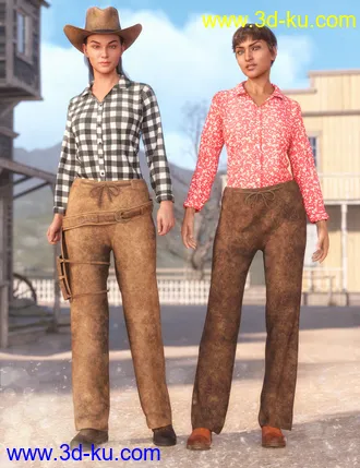 3D打印模型dForce Everyday Cowgirl Textures的图片
