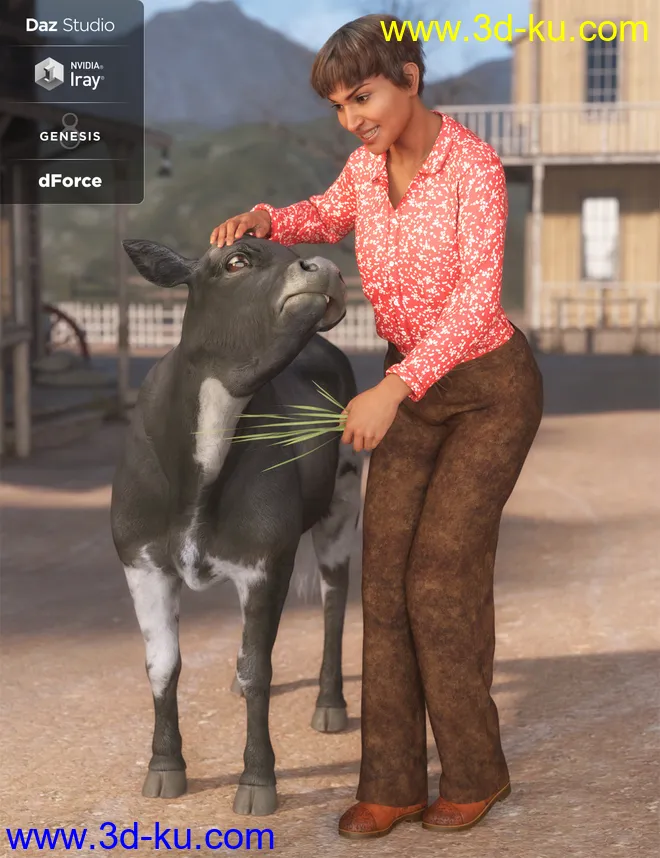 dForce Everyday Cowgirl Textures模型的图片6