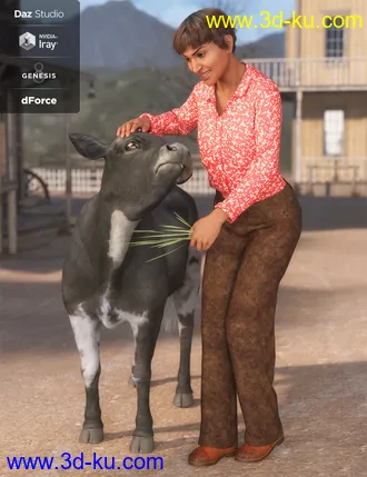 3D打印模型dForce Everyday Cowgirl Textures的图片