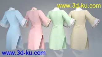 3D打印模型dForce Floral Dress for Genesis 8 Female(s)的图片