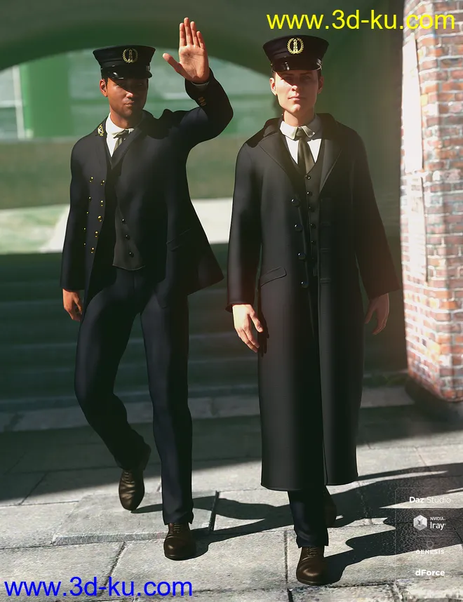 dForce Lighthouse Keeper for Genesis 8 Male(s)模型的图片5