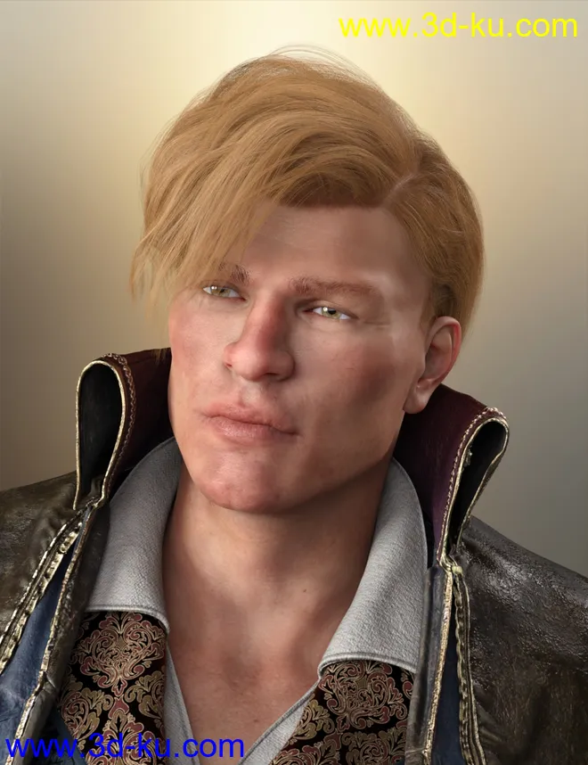 dForce Low Bang Hair for Genesis 8模型的图片8