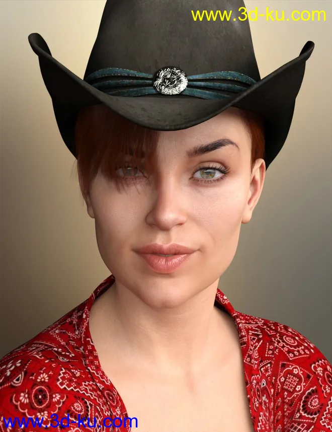 dForce Low Bang Hair for Genesis 8模型的图片11