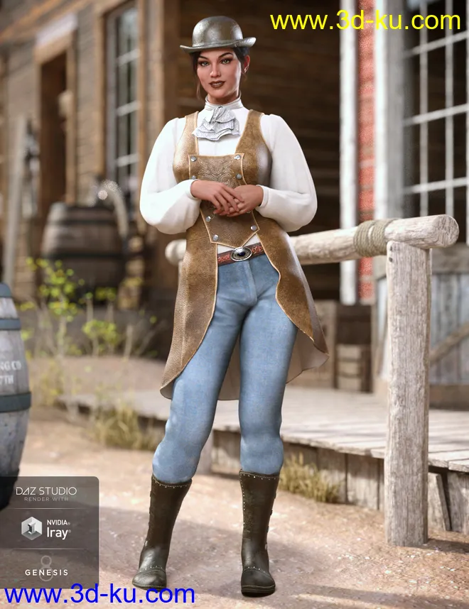 dForce Missi Judge Outfit Textures模型的图片1