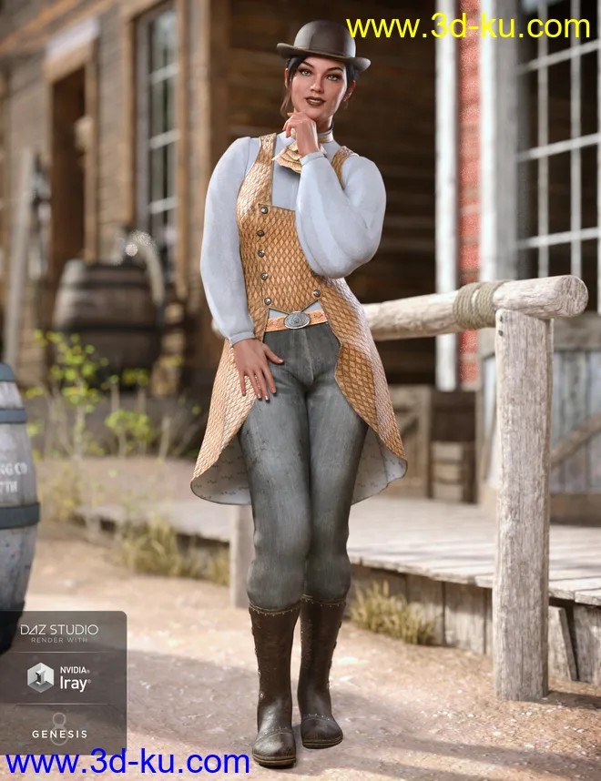 dForce Missi Judge Outfit Textures模型的图片3