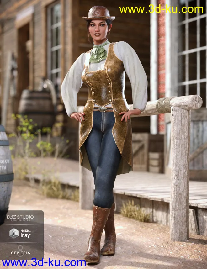 dForce Missi Judge Outfit Textures模型的图片4