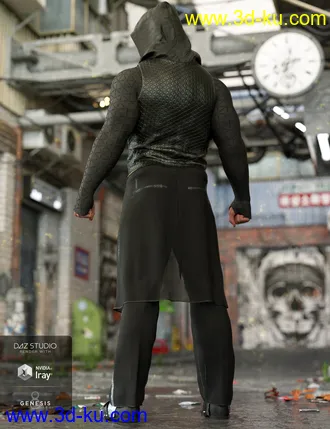 3D打印模型dForce Newrava Outfit for Genesis 8 Male(s)的图片