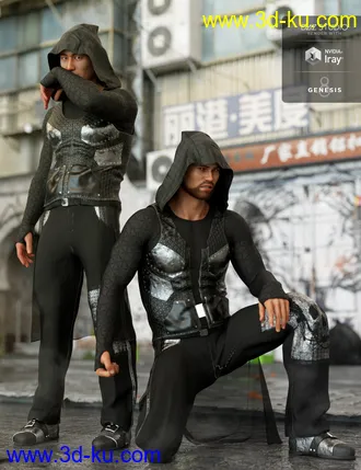 3D打印模型dForce Newrava Outfit for Genesis 8 Male(s)的图片
