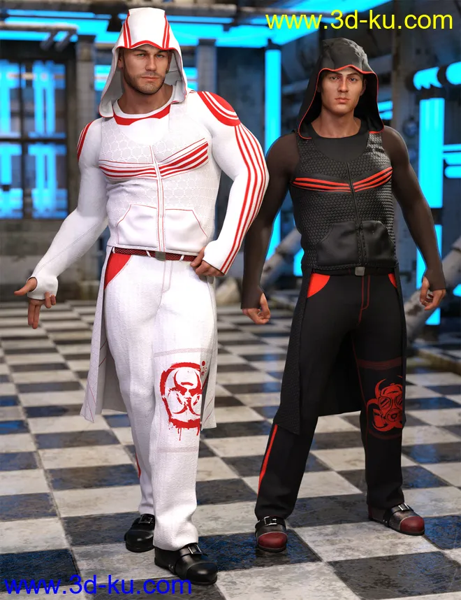 dForce Newrava Outfit Textures模型的图片1