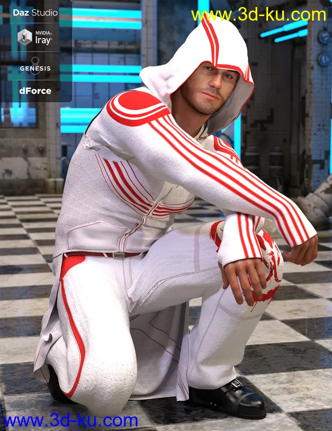 dForce Newrava Outfit Textures模型的图片4