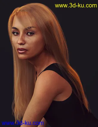 3D打印模型dForce Regina Hair for Genesis 8 Female(s)的图片