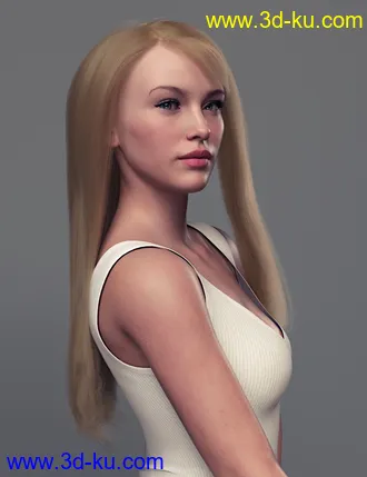 3D打印模型dForce Regina Hair for Genesis 8 Female(s)的图片