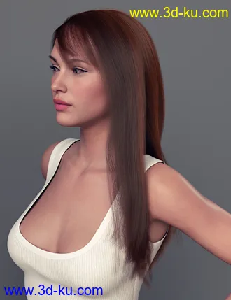 3D打印模型dForce Regina Hair for Genesis 8 Female(s)的图片