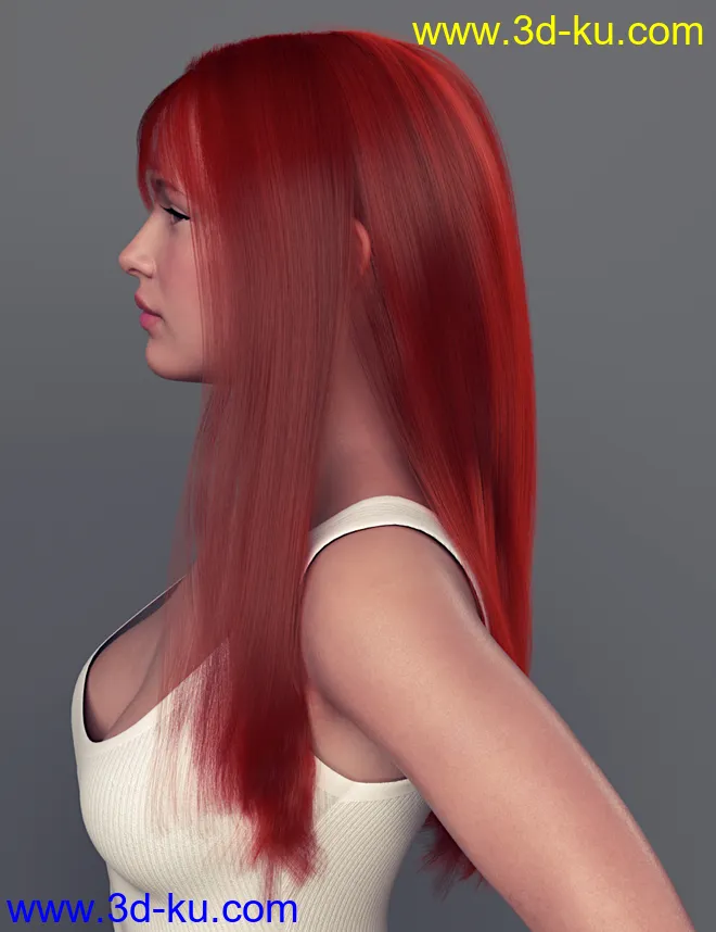 dForce Regina Hair for Genesis 8 Female(s)模型的图片5