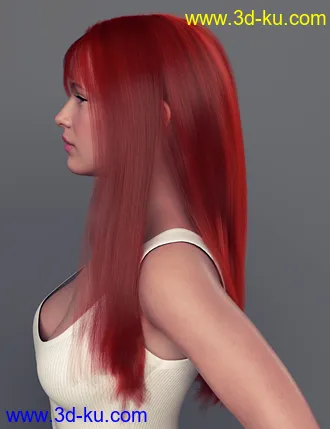 3D打印模型dForce Regina Hair for Genesis 8 Female(s)的图片