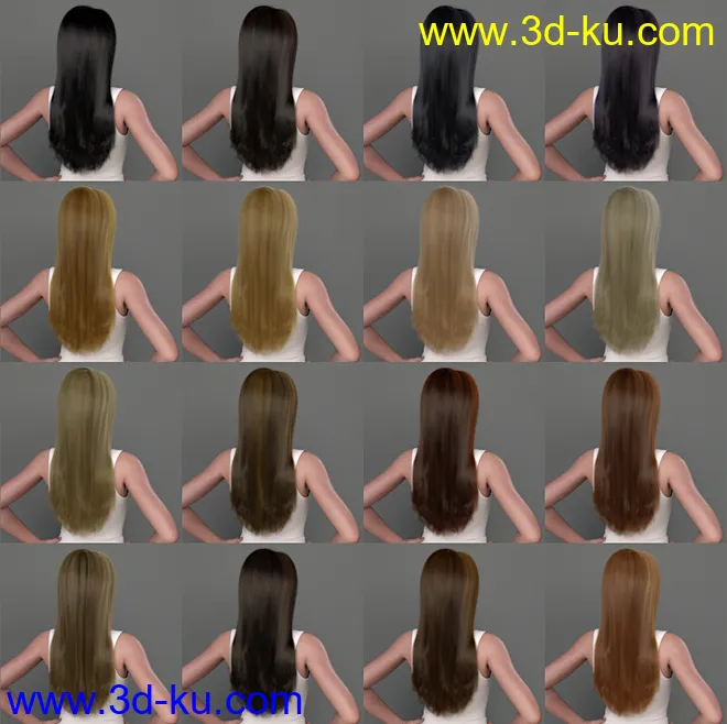 dForce Regina Hair for Genesis 8 Female(s)模型的图片11