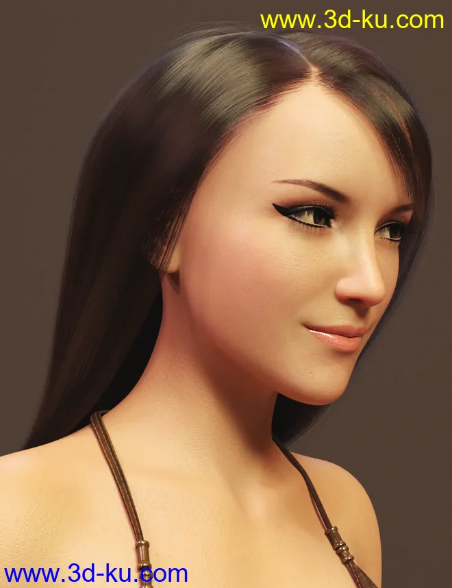 dForce Regina Hair for Genesis 8 Female(s)模型的图片15