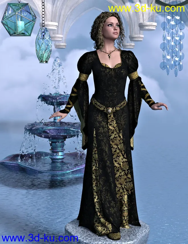 dForce Roanmara II for Genesis 8 Female(s)模型的图片1