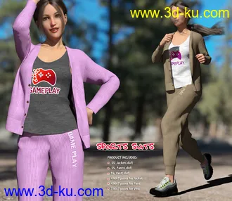 3D打印模型dForce Sports Suits Victoria 8的图片