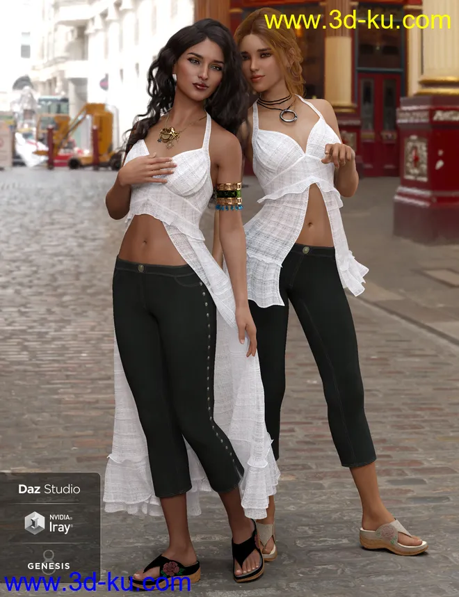 dForce Sunny Days 1 for Genesis 8 Female(s)模型的图片1