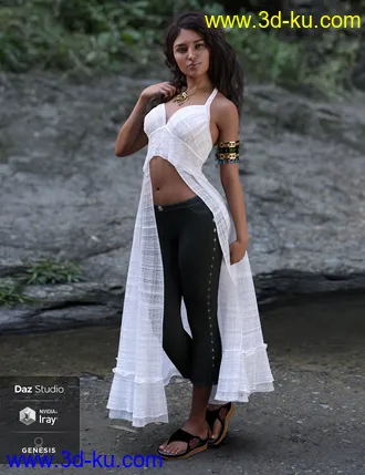 3D打印模型dForce Sunny Days 1 for Genesis 8 Female(s)的图片