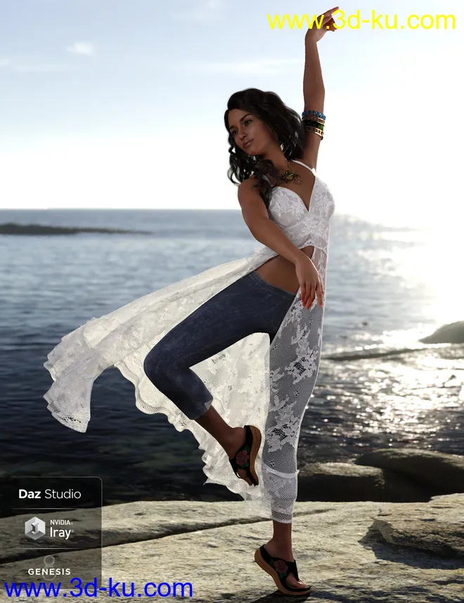 dForce Sunny Days 1 for Genesis 8 Female(s)模型的图片3