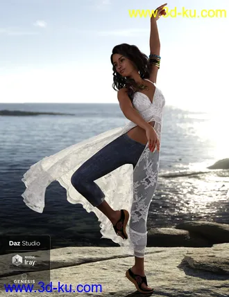 3D打印模型dForce Sunny Days 1 for Genesis 8 Female(s)的图片