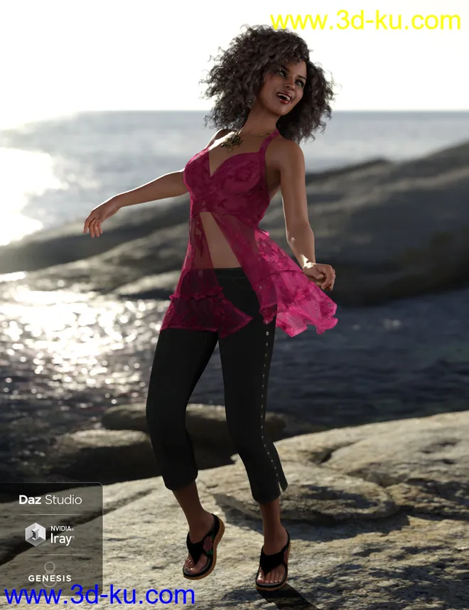 dForce Sunny Days 1 for Genesis 8 Female(s)模型的图片6