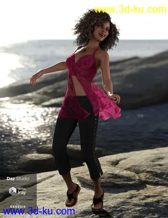 3D打印模型dForce Sunny Days 1 for Genesis 8 Female(s)的图片