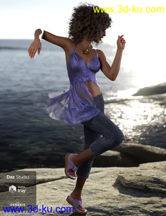 3D打印模型dForce Sunny Days 1 for Genesis 8 Female(s)的图片