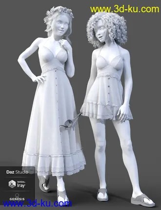 3D打印模型dForce Sunny Days 2 for Genesis 8 Female(s)的图片