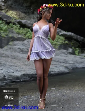 3D打印模型dForce Sunny Days 2 for Genesis 8 Female(s)的图片