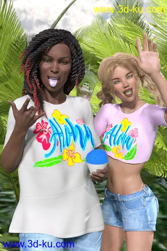 3D打印模型dForce Univers-i-Tee for Genesis 8的图片