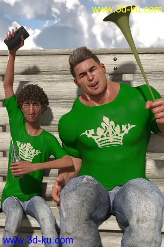 3D打印模型dForce Univers-i-Tee for Genesis 8的图片