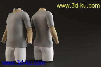 3D打印模型dForce Univers-i-Tee for Genesis 8的图片