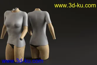 3D打印模型dForce Univers-i-Tee for Genesis 8的图片