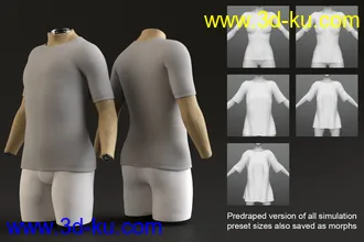 3D打印模型dForce Univers-i-Tee for Genesis 8的图片