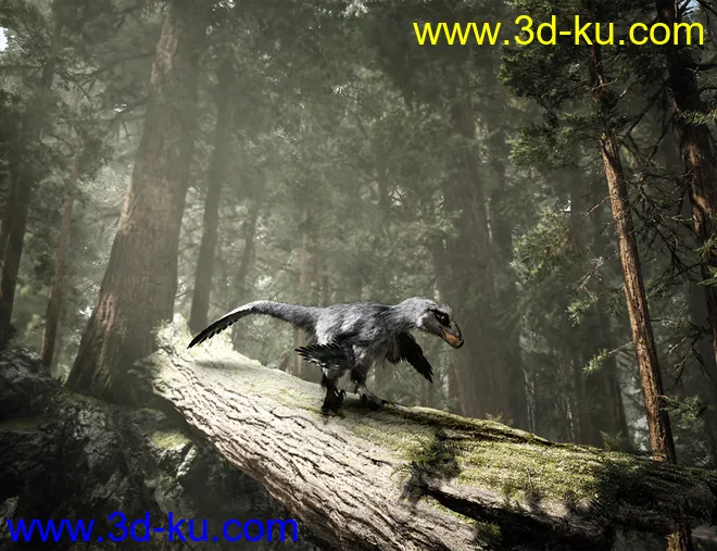 Dinosaurs Series - Feathers Extension for Deinonychus模型的图片3