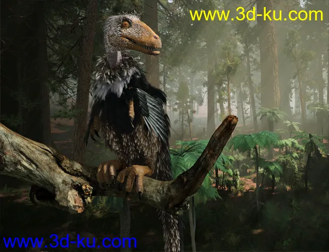 Dinosaurs Series - Feathers Extension for Deinonychus模型的图片4