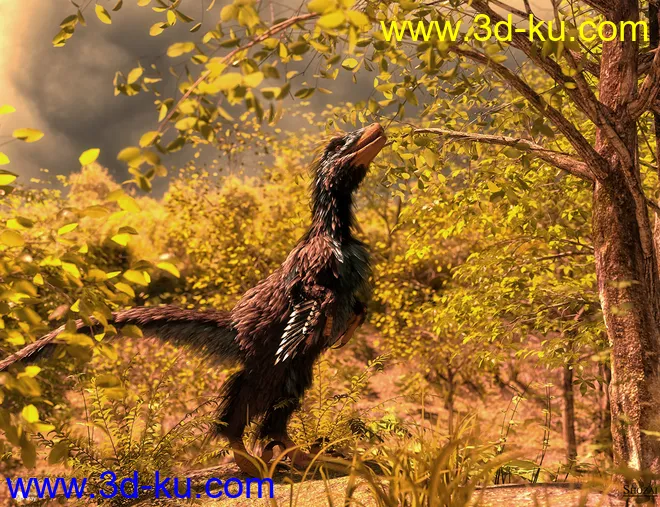 Dinosaurs Series - Feathers Extension for Deinonychus模型的图片8