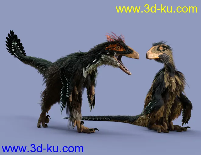 Dinosaurs Series - Feathers Extension for Deinonychus模型的图片10