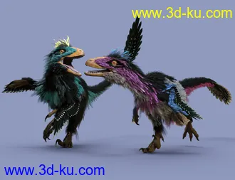 3D打印模型Dinosaurs Series - Feathers Extension for Deinonychus的图片