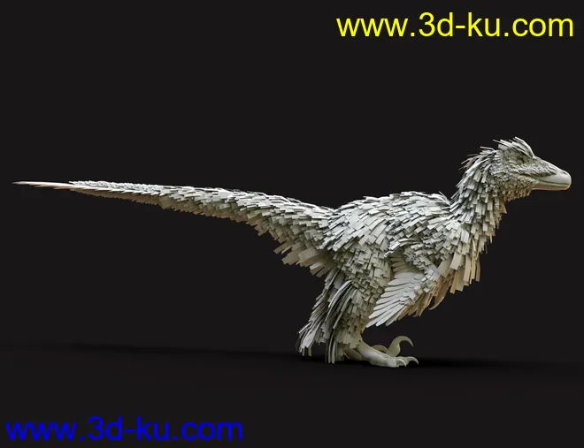 Dinosaurs Series - Feathers Extension for Deinonychus模型的图片15