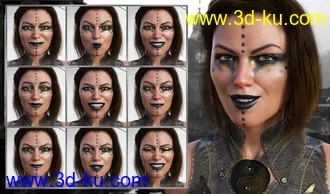 3D打印模型Discoverer - Expressions for Genesis 8 Female and Angharad 8的图片